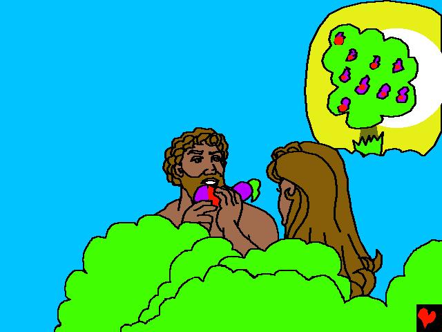 Havva Tanrı ya karşı geldikten sonra Adem in de meyveyi yemesini