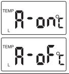 Adım 2. Hi Sıcaklık Alarm ayarı Hi Sıcaklık alarmı devrede iken, Sıcaklık H simgesi 50 C(122 F) varsayan değeri veya son yapılan ayarı ekranda gösterir.