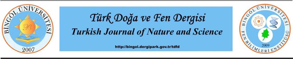 Tr. Doğa ve Fen Derg. Tr. J. Nature Sci. 2016 Vol. 5 No.
