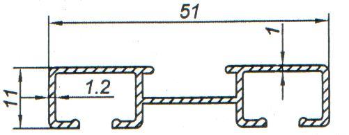 YC 4457 0,463 KG/M YC 1663 0,297 KG/M YC 3630