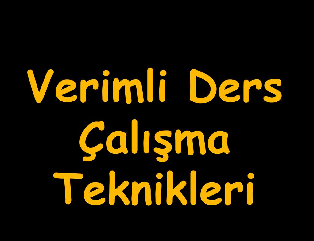 Verimli Ders