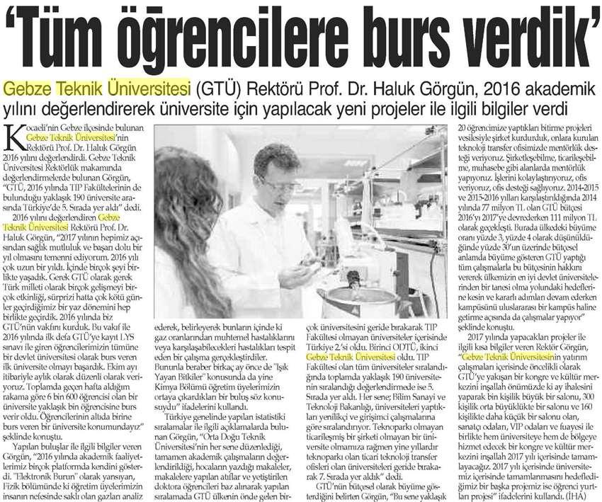 Yayın Adı : İstanbul Gazetesi Yayın Tarihi : 13.01.2017 Küpür Sayfa : 12 Referans No : 63386309 Rek.E.