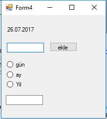 Diagnostics.Process() prs.startinfo.filename = LinkLabel1.Text prs.start() DateTime Kullanımı Private Sub Form4_Load(sender As Object, e As EventArgs) Handles MyBase.Load Label1.Text = DateTime.Today.