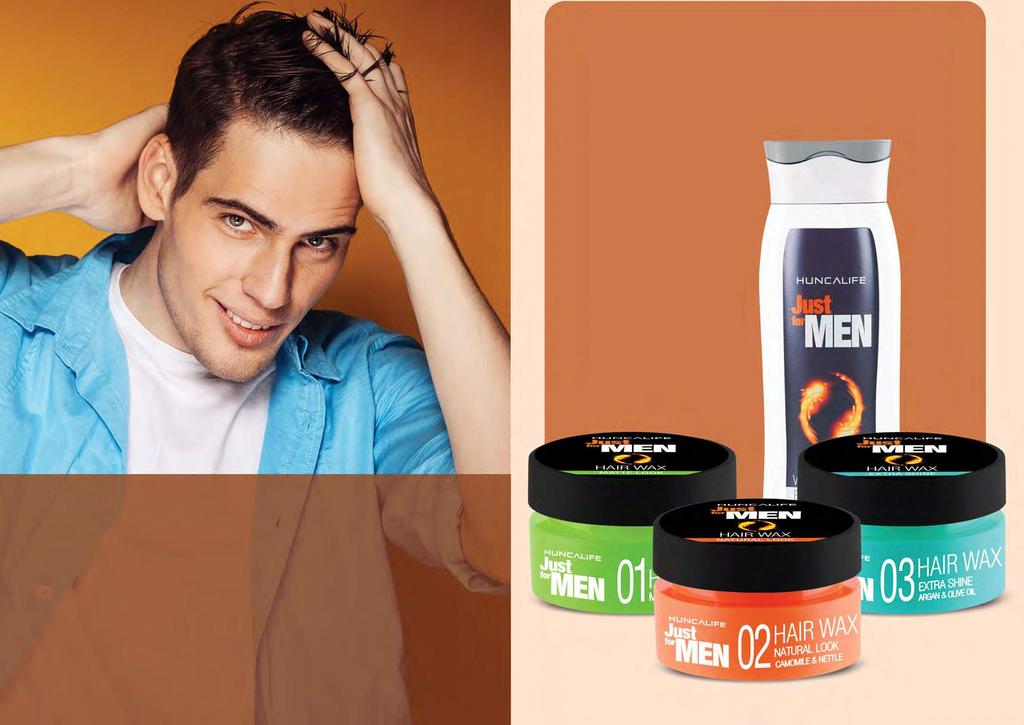 Doğal, mat, parlak... Saç modelinde tarzını konuştur! JUST FOR MEN Mat Görünümlü Wax 50 ml. - 75 JUST FOR MEN Doğal Görünümlü Wax 50 ml.