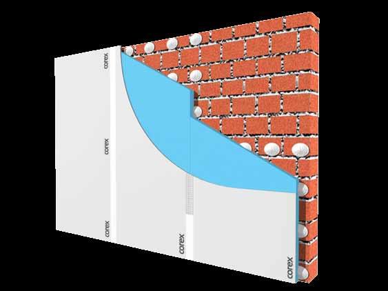 KOMPOZİT LEVHA YAPIŞTIRMA Yalıtımlı kompozit levhalar ile Mevcut duvar yüzeyine, Yalıtımlı Kompozit Levhaların ADERTEK yapıştırma alçısı kullanılarak yapıştırılmasıyla oluşturulan Giydirme Duvar