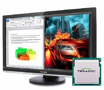 ViewSonic SD-Z246, VMware tabanlı sanallaştırma için en gelişmiş Teradici Tera2321 işlemci ile donatılmıştır.