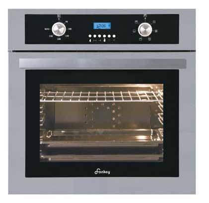 ANKASTRE FIRINLAR BUILT-IN OVENS FAF-21222 6 Fonksiyonlu Multi Turbo 6 Functions Multi Turbo, Ekran Dijital Saat Screen Digital Timer Soğutma Fanı / Turbo Fan, Tangential Cooling Fan/Turbo Fan, LOW-E