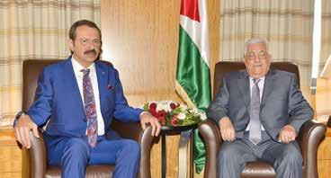 Filistin Devlet Başkanı Abbas, Hisarcıklıoğlu na TOBB un girişimiyle Filistin de kurulacak Cenin Sanayi Bölgesi ne yatırımın önünü açacak düzenlemenin yakında hayata geçirilebileceğini söyledi.