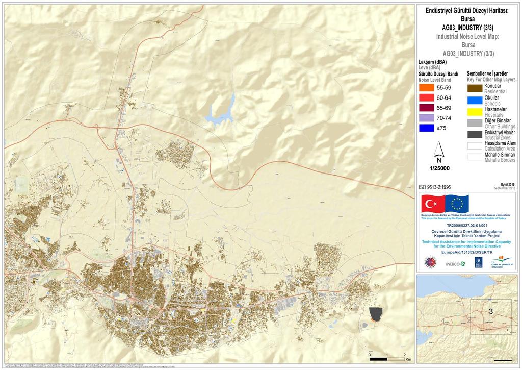 EurpeAid/131352/D/SER/TR Çevresel Gürültü Direktifinin Uygulama Kapasitesi için Teknik Yardım Prjesi, Türkiye Bursa
