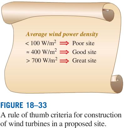 Rüzgar enerjisi yoğunluğu Çeşitli rüzgar türbinlerinin ve yerlerinin karşılaştırılması için, rüzgar enerjisi yoğunluğu olarak adlandırdığımız birim alan başına mevcut rüzgar enerjisi açısından,