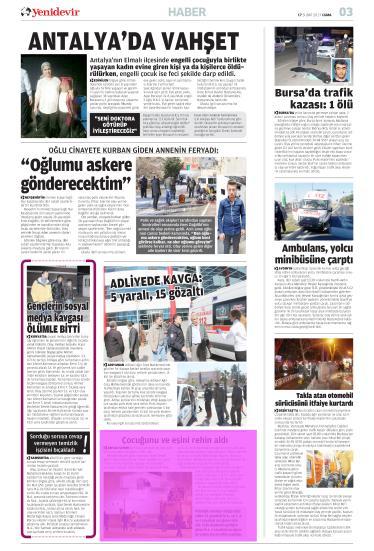 Sayfa : 3 İSTANBUL Tiraj