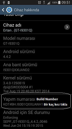 2 Akıllı Telefon Ayarlarının Yapılması 1) Eğer işletim sistemi akıllı telefonunuzun USB sürücüsünü yükleyememişse http://developer.android.com/tools/extras/oem-usb.