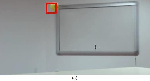 3. Durum. Tek renkli arka plan önündeki bir masa üzerinde, sarı renkli topun sektirilmesi.