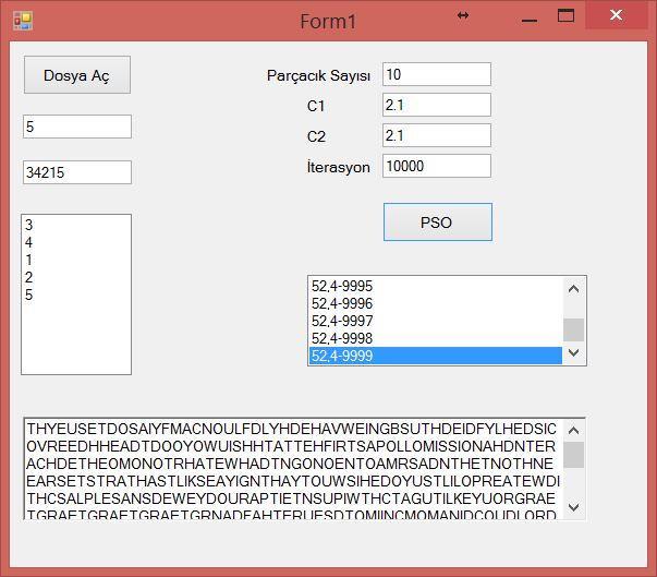 Sonucun ekrana yazdırılması için aşağıya bir richtextbox