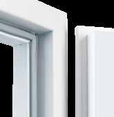 Kapı kanadın sağlamlığı çepeçevre takviye çerçevesi ve tam yüzeyli döşenen cam yünü yardımıyla sağlanmaktadır.
