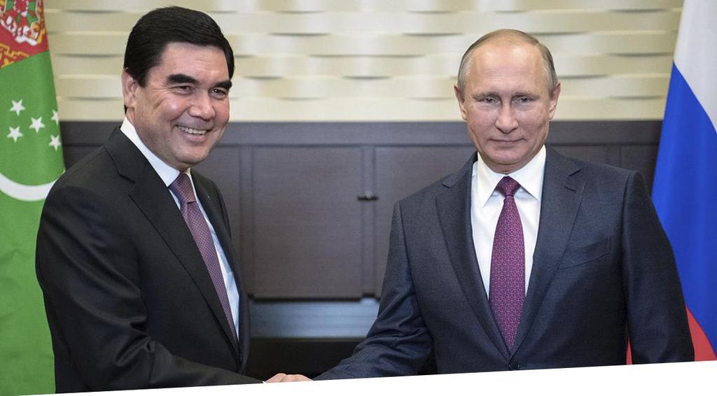 RUSYA-TÜRKMENİSTAN İLİŞKİLERİNİN GELECEĞİ 2 Ekim 2017 tarihinde Rusya Devlet Başkanı Vladimir Putin Türkmenistan'a resmî ziyaret gerçekleştirdi.