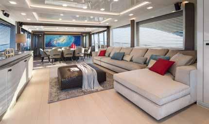 Her bir hücresinde Nuvolari & Lenard imzasını taşıyan yeni Monte Carlo Yachts 96, piyasadaki en yüksek standartlara sahip RINA Pleasure / RINA Charter Class sertifikalarına uyumlu DÜNYA PRÖMIYERI: