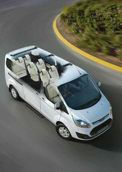 Keyifli yolculuk Benzersiz konforu, üstün kalite işçiliği ve sayısız özelliğiyle Yeni Ford Tourneo Custom ın