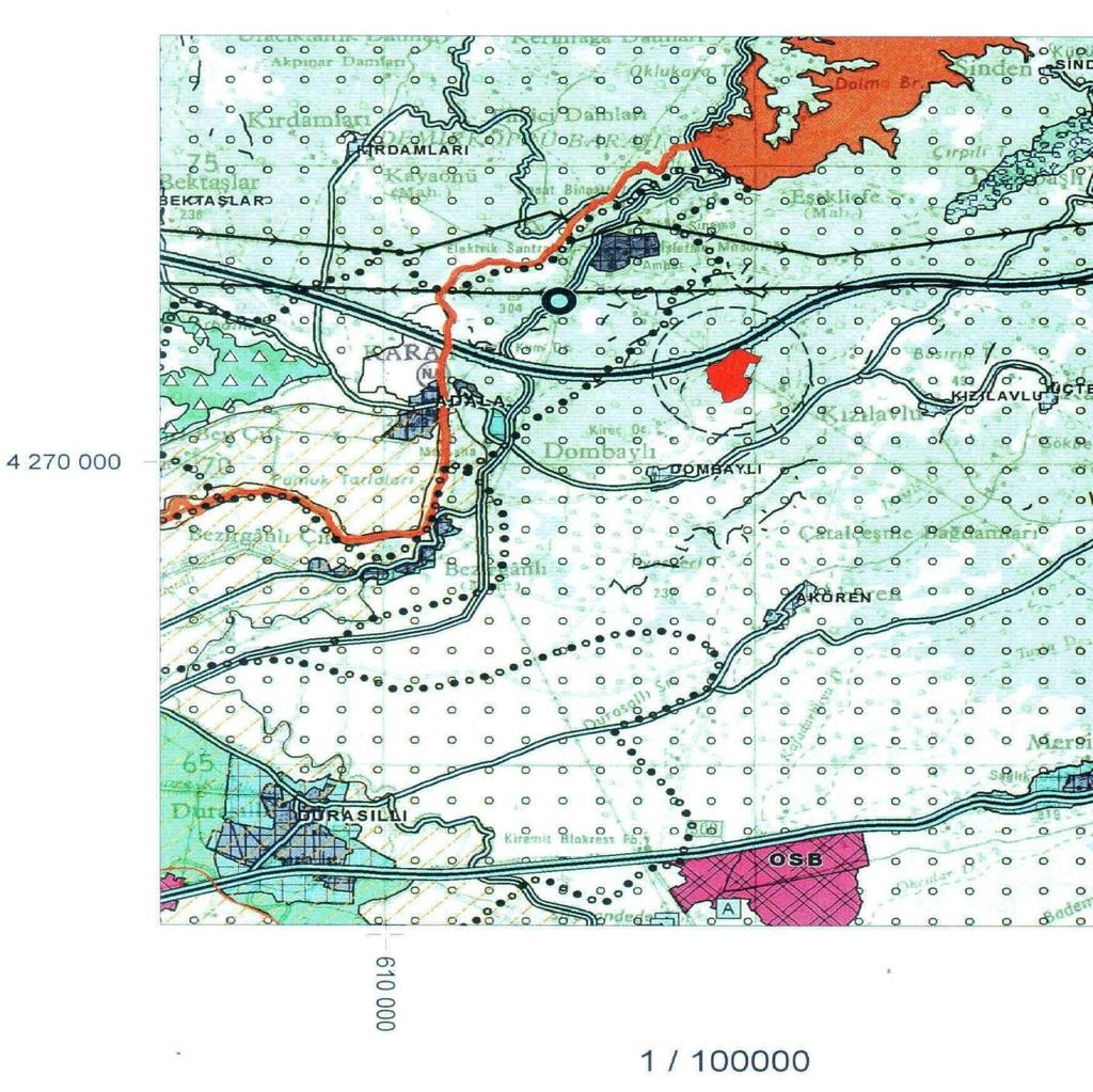 Şekil 7 : Çevre Düzeni Planı 8 PLANLAMA ALANINA İLİŞKİN ANALİZ 8.1.1 Yer Seçimi Güneş santrali için arazi seçiminde aranacak ilk şartlardan birisi güneş potansiyeli miktarıdır.