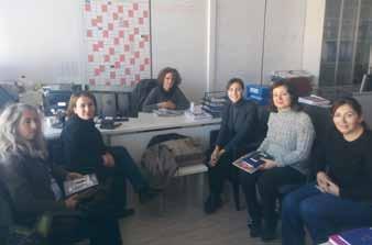 İzmir Büyükşehir Belediyesinde Kadın Üye Ziyaretleri Şubemizin Kadın Mühendisler Komisyonu üyeleri; Komisyon Çalışma Programı kapsamında kadın üyelere yönelik işyeri ziyaretlerini gerçekleştirmeye