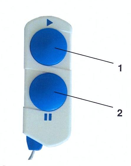 Hastanın El Anahtarı *Güvenlik* Tuşu *Duraklat* Tuşu Resim 3 No: 1- Bu sadece kullanılan elektrot boyutu ile ilgili kapasite giriş tanımlanmış bir limiti aşarsa gereklidir ve kritik sıcaklıklara yol