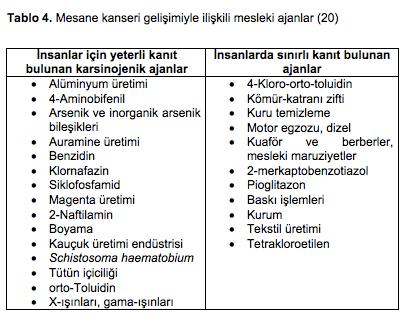 Mesleki Kanser Tipleri-11 IARC List of classifications by cancer site.