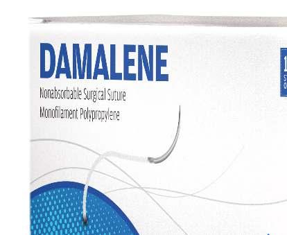 Emilmeyen SÜTÜR General Medical Disposable DAMALENE Nonabsorbable Surgical Suture Monofilament Polypropylene Emilemeyen Steril Sentetik Sütür Polipropilen, Monofilament.