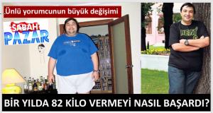 VAHŞİCE YİYORDUM, ŞİMDİ İŞTAH KALMADI! KAAN KURAL Basketbol yorumcusu Kaan Kural, bir yıl önce 210 kiloydu. Geçirdiği mide ameliyatından sonra 82 kilo verdi. Şu an 128 kilo.