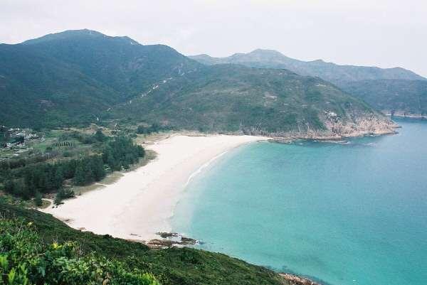 Çin de Bir Plaj Doğa