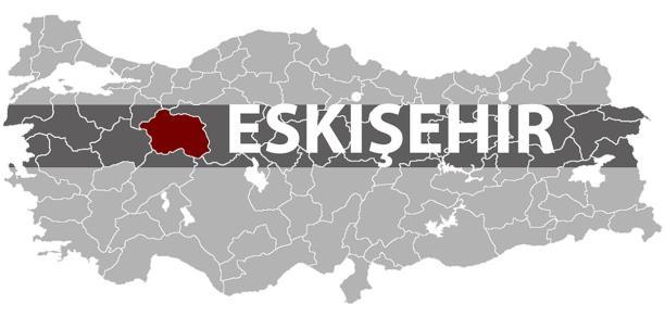 KONUM Eskişehir, İç Anadolu Bölgesi nin kuzeybatısında yer almaktadır. Kuzeyde Karadeniz, kuzeybatıda Marmara, batı ve güneybatıda Ege Bölgesi ile komşudur.