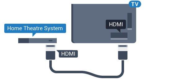 HDMI ile Bağlan Ev Sinema Sistemini (HTS) TV'ye bağlamak için bir HDMI kablosu kullanın. Philips Soundbar veya dahili disk oynatıcısı olan bir HTS bağlayabilirsiniz.