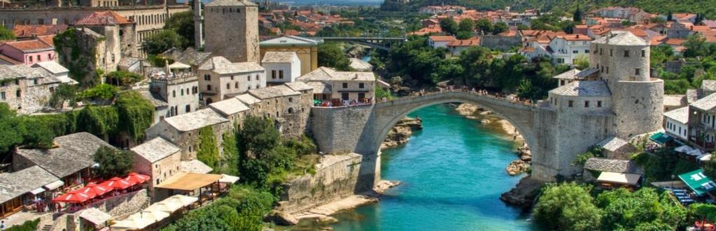 Listesi'ndeki Mostar Köprüsü, Kuyumcular Çarşısı, Koska Mehmed Paşa Camii, Eski Hamam ve dönemin tipik Osmanlı evini yansıtan Müslüm Bey Konağı göreceğimiz yerler arasında Mostar'ın yerel