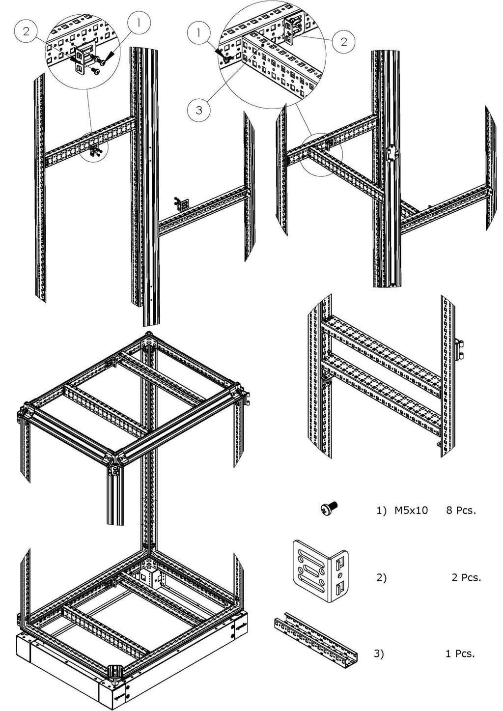 ADJUSTABLE RAIL BRACKET (TYPE L) REV.