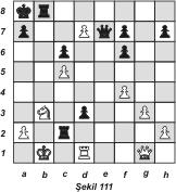 18. f4 Vg7 19. Ff3 Bu gibi durumlarda a6 ve c6 karelerini kontrol eden ve savunma kuvveti fazla olan siyah filden kurtulmak üstünlük verir. 19.... Kge8 20. Fxb7 Şxb7 21. c5!