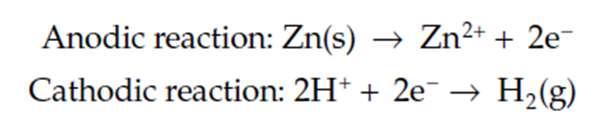Anot reaksiyonunda açığa çıkan elektronların harcanması için katot reaksiyonu da aynı anda yürümelidir.