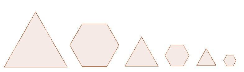 SONUÇ Bu katlama sürekli devam ettirildiğinde yeni bir altıgen,elde edilen altıgenden ise yeni bir eşkenar üçgen elde ederiz ve