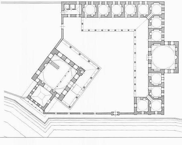 Sinan Mimarlığında Dış Mekanın Biçimlendirilmesi KENTSEL ÖLÇEKLİ MEKAN ANLAYIŞI Kentsel tasarım sorunu ve çözümleri kaygısı A-RASTLANTISAL YERLEŞİM DÜZENİ ANLAYIŞI Pertev Paşa Külliyesi Bu