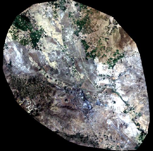 Şekil 3 de 1987 yılına ait Şekil 4 de 2009 ylına ait Landsat TM görüntüsü yer almaktadır.