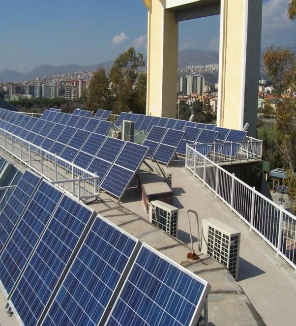 Dağıtık şebeke bağlantılı fotovoltaik güç sistemleri: Şebekeye bağlı çeşitli konut yada binalar için düzenlenmiş enerji sistemleridir