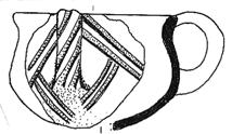 2. Tip II Kupalar Sıvı - içme kapları olarak tanımlanan kupaların Bademağacı ndaki örnekleri kısa boyunlu ve tek kulplu olup toplam 4 adettir.