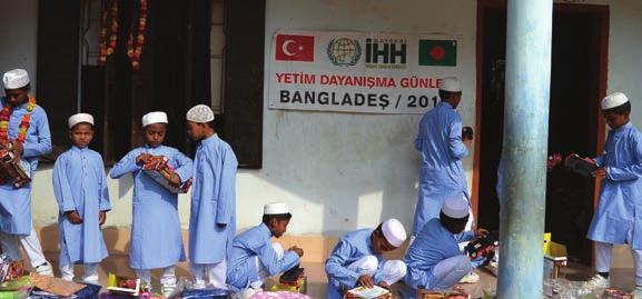 kapsamında BANGLADEŞ 1.022 çocuğa bayramlık hediye 881 aileye kurban eti 716 aileye adak/akika 229 çocuğun yıllık eğitim masraflarının 1.