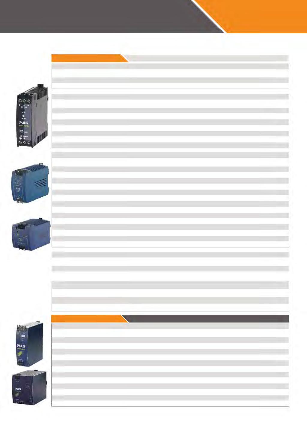 ŞUBAT 2017 Puls MiniLine 5VDC OUTPUT Sipariş Kodu Model Giriş Gerilimi Açıklama Euro/Ad. 610 192 ML15.051 AC 100240V DC 55.5V 3A 1 95.000 610 196 ML30.101 AC 100240V DC 55,5V 5A 1 140.