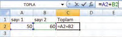 B TEMEL İŞLEMLER Konuya Hazırlık 1. Excel de formül yazılabilir mi? Sınıf ortamında tartışınız. 1. VERİ YERLEŞTİRME Excel de nerdeyse tüm işlemler veriler üzerinden gerçekleşir.