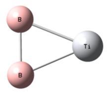6.3.2. B2Ti Atom Topakları B 2 Ti nötr atom topakları: Tablo 6.15 B 2 Ti nötr atom topaklarının hesaplama verileri CEP121-G 6-311++G(d.