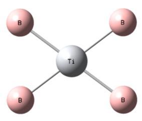Tablo 6.19 (devam) B 4 Ti nötr atom topaklarının hesaplama verileri B 4Ti-10 Singlet -68.8455094069 1.