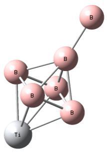 Tablo 6.23 (devam) B 6 Ti nötr atom topaklarının hesaplama verileri B 6Ti-9 Singlet -74.4116366104 1.253 Triplet -74.4090587360 1.323 B 6Ti-10 Singlet -74.4119043478 1.246 Triplet -74.4119043591 1.