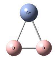 6.4.2. B 2 Cr Atom Topakları B 2 Cr nötr atom topakları: Tablo 6.27 B 2 Cr nötr atom topaklarının hesaplama verileri CEP121-G 6-311++G(d.