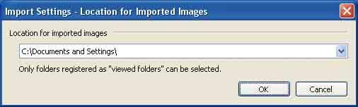 Diğer fonksiyonlar Bilgisayarda depolanan görüntüleri izlenmeye hazırlama Görüntüleri izlemek için, görüntülerin bulunduğu klasörü Viewed folders dan biri olarak kaydettiriniz.