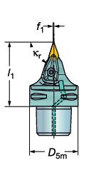 GENERL TURNNG External machining - Holders for negative basic-shape inserts Dış çap işleme - Negatif temel şekilli kesici uçlar için takımlar Coromant Capto kesme üniteleri CoroTurn RC rijit bağlama