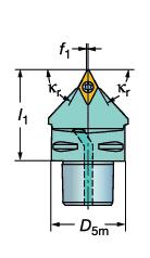 GENERL TURNNG External machining - Holders for positive basic-shape inserts Dış çap işleme - Pozitif temel şekilli kesici uçlar için takımlar Coromant Capto kesme üniteleri CoroTurn 107 vidalı